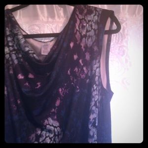 Black dress with leopard print