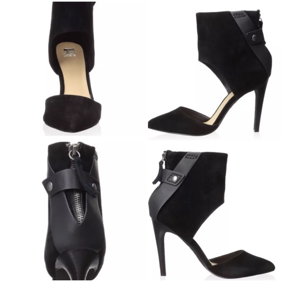 NEW Joe's Jeans Baylee D' Orsay Suede Heels - Picture 2 of 5