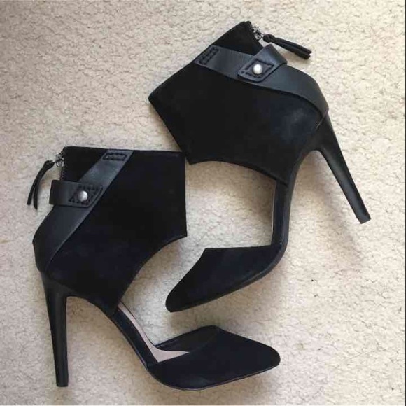 NEW Joe's Jeans Baylee D' Orsay Suede Heels - Picture 5 of 5