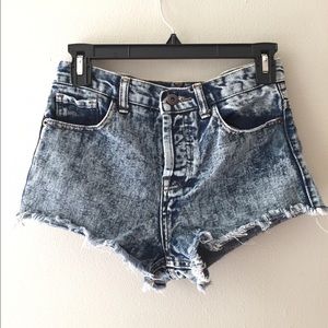 Acid Wash F21 Shorts