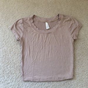 Tan crop top