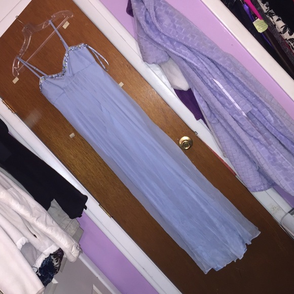 beaded front crinkle chiffon dress