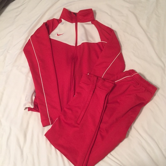 Adult Nike red track suit