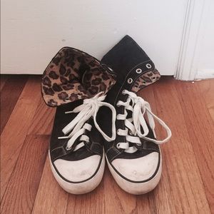 Coach leopard print high tops