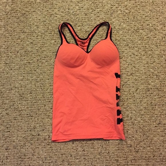 Orange Victoria's Secret work out top