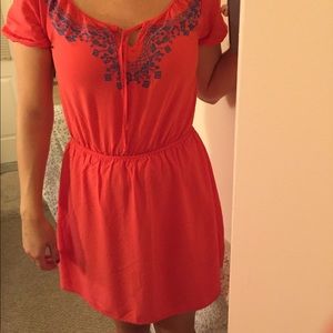 Bright pink dress from The Gap