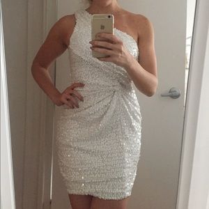 White Sequin Dress