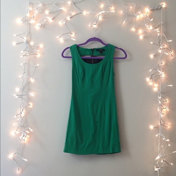 F21 Green and Black Strap Dress