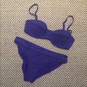 tory burch purple bikini