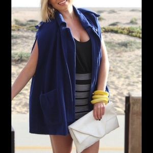 Ark & Co. Royal Blue Sleeveless Coat