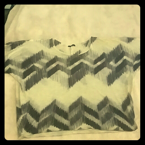 Beige and black shirt