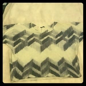 Beige and black shirt