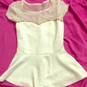$5 peplum shirt