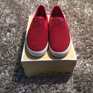 Michael Kors red sneakers