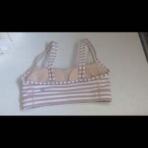 Stripped lulu sports bra