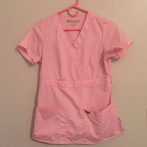 Grey's Anatomy pink scrub top
