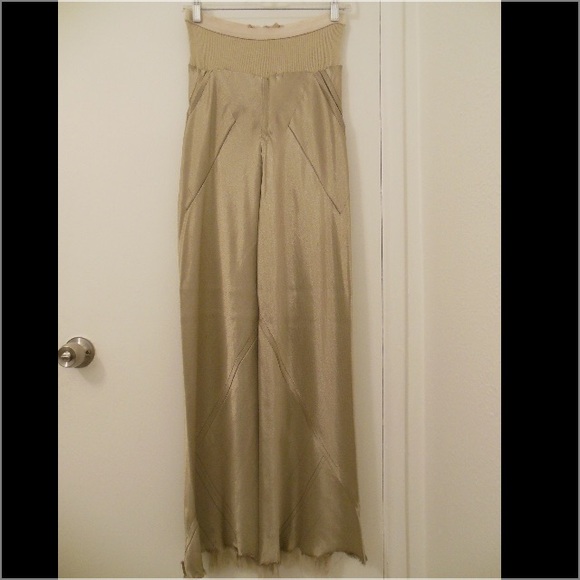 Authentic Rick Owens Gold Pants