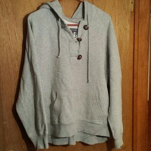 Heavy grey hooded sweatshirt