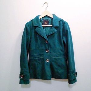 👋🏼ENDS TODAY👋🏼Teal/Green Peacoat