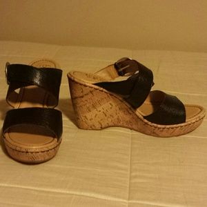 Black Wedge Shoes