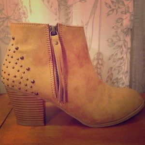 Express Faux Suede Ankle Bootie