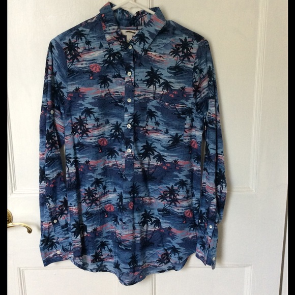 J.Crew Camp Popover Hawaiian Shirt