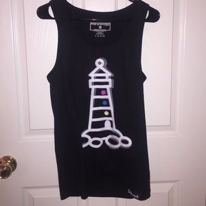Pink Dolphin 3D lighthouse tank