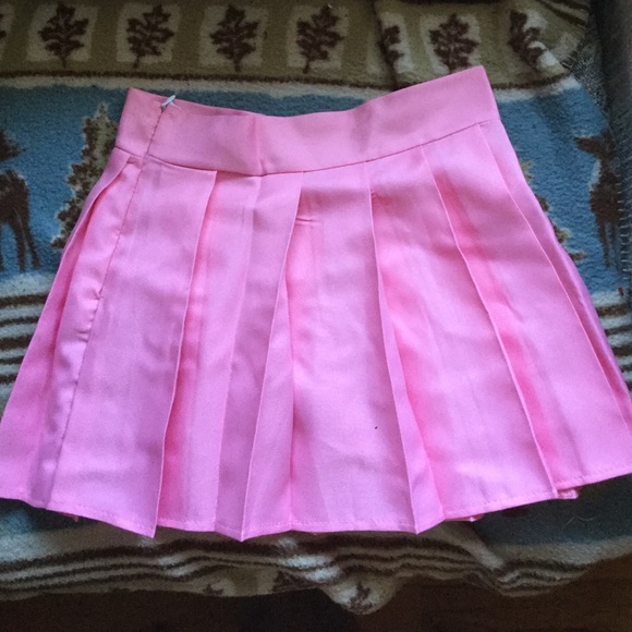Pink Japanese school girl skirt
