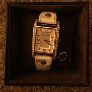 Michael Kors White Leather Watch