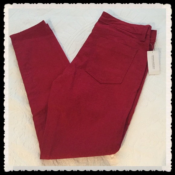 Banana Republic Red Skinny Jeans