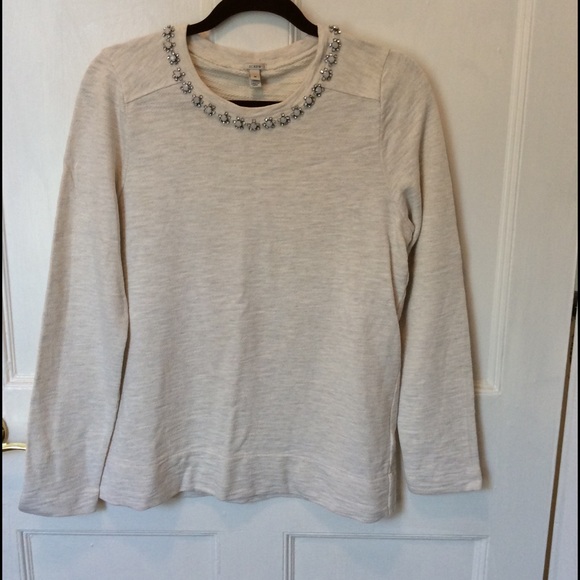 J.Crew Marled Jeweled Sweatpants