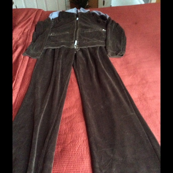 Finity sweatsuit brown and light blue size s