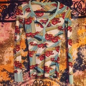 Rainbow and hearts shirt