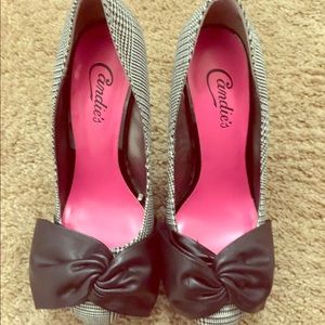 Candie's Natalia print heels 4 3/4 inch heels!