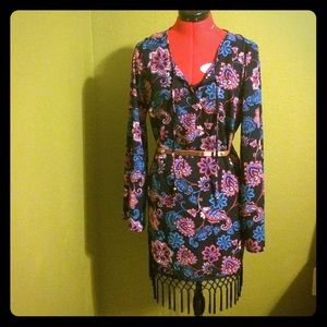 70's inspired fringe dress.