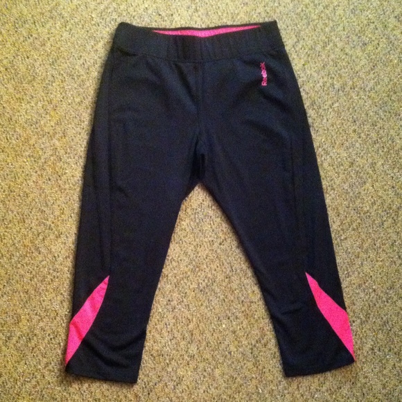 Reebok Pink Cropped Workout Pants