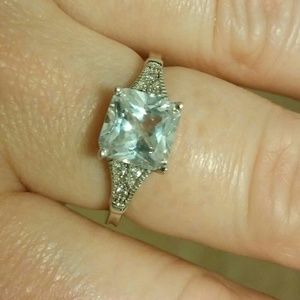 Jewelry - Cocktail Ring Silver 925 White CZ Size 6 Jewelry - Cocktail Ring Silver 925 White CZ Size 6