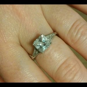 Jewelry - Cocktail Ring Silver 925 White CZ Size 6 Jewelry - Cocktail Ring Silver 925 White CZ Size 6