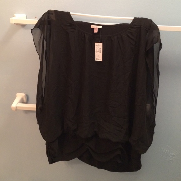 Dressbarn sleeveless banded bottom Roz & Ali top