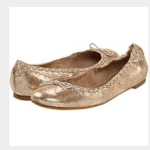 Diane Von Furstenberg Gold Ballet Flats!