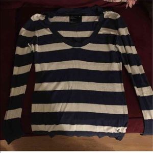 Navy/white stripped shirt