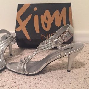8.5 Silver 2 inch heels
