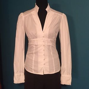 To the Max Button-up, V-Neck shirt Sz Small