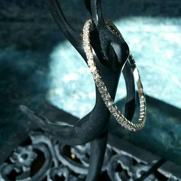 Gold Rhinestone Bracelet - SOLD