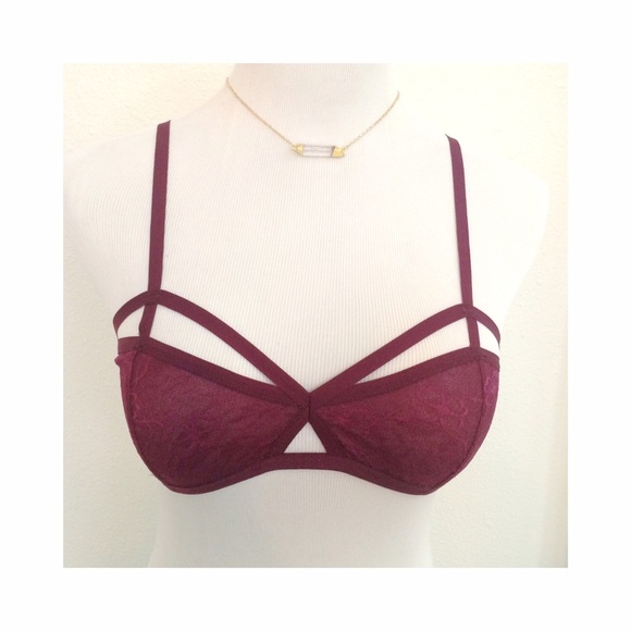 Other - Caged Bralette in Berry
