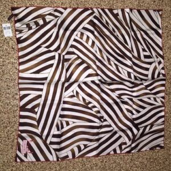 Henri Bendel Disturbed Stripe Silk Scarf