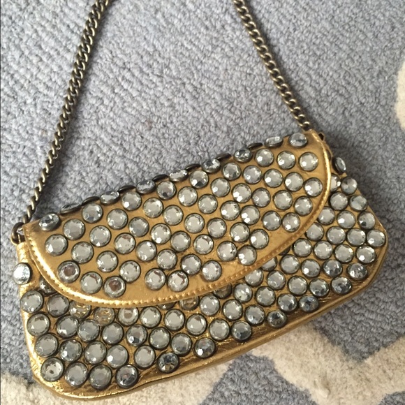 Betsey Johnson Handbags - Betsy Johnson crystal studded party bag
