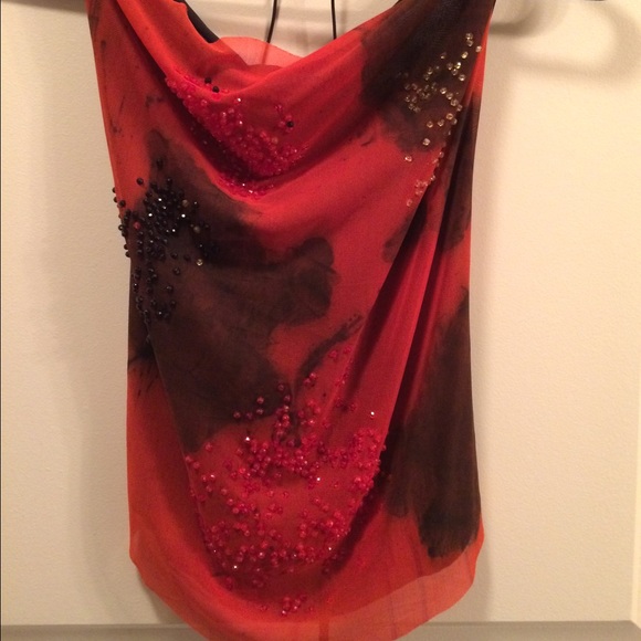 Bebe Red Top - Picture 2 of 4