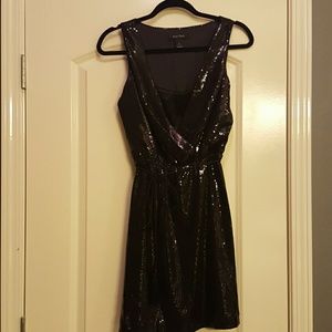 Sparkly White House Black Market cocktail dress