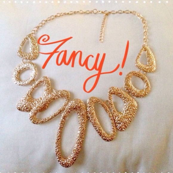 Gold statement necklace